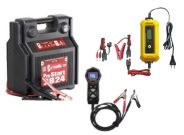 Bilbatteriladere, testere, startmotorer