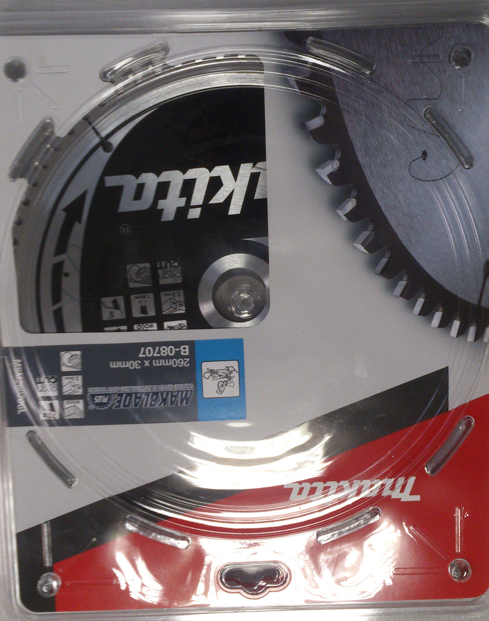 Sagblad for tre Makita MAKBLADE PLUS; 260x2,3x30,0 mm; Z70; 5°