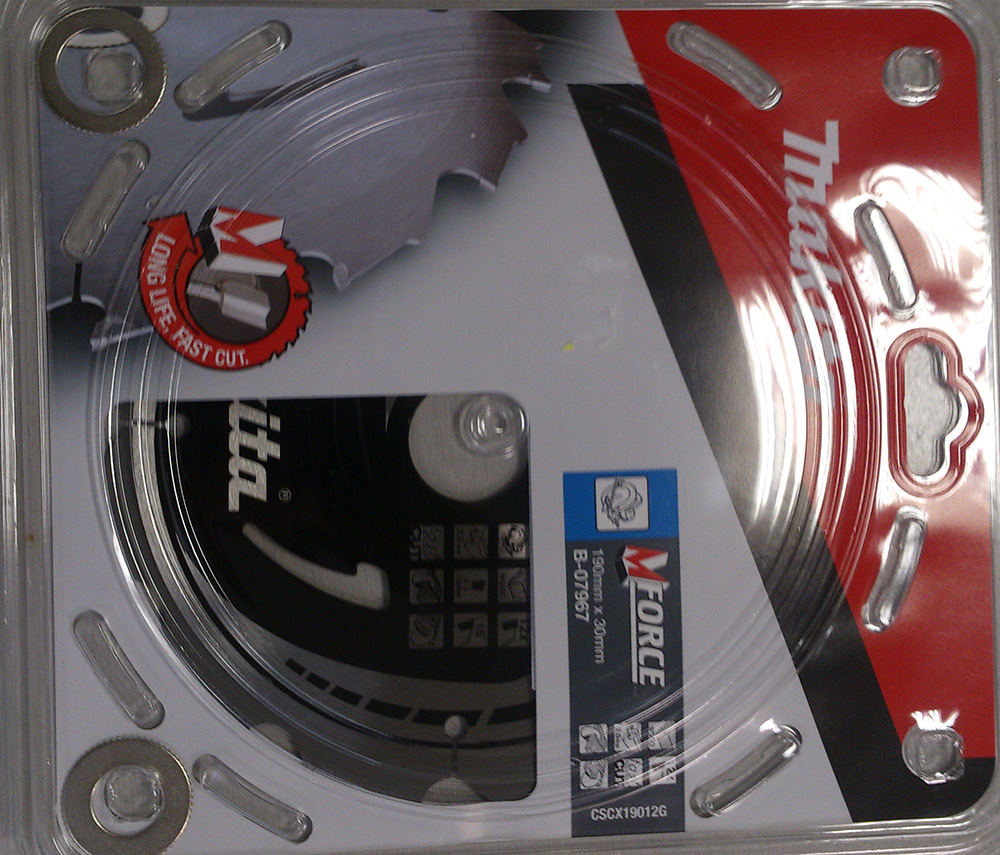 Sagblad for tre Makita MFORCE; 190x2x30,0 mm; Z12; 15°