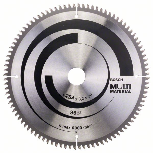 Sagblad for tre Bosch MULTI MATERIAL; 254x3,2x30,0 mm; Z96; -5°
