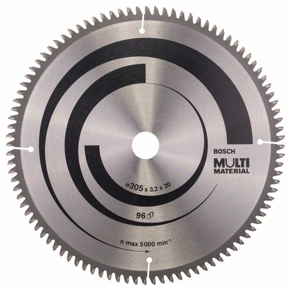 Sagblad for tre Bosch MULTI MATERIAL; 305x3,2x30,0 mm; Z96; -5°
