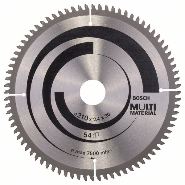 Sagblad for tre Bosch MULTI MATERIAL; 210x2,5x30,0 mm; Z80; -5°