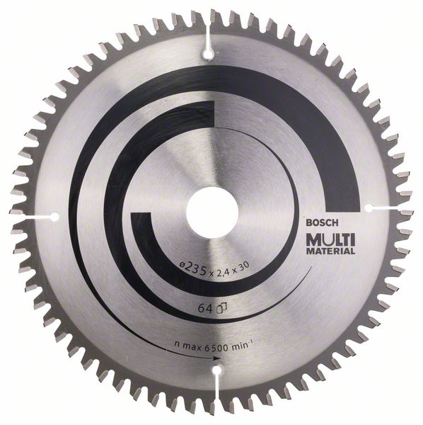 Sagblad for tre Bosch MULTI MATERIAL; 235x2,4x30,0 mm; Z64; -5°