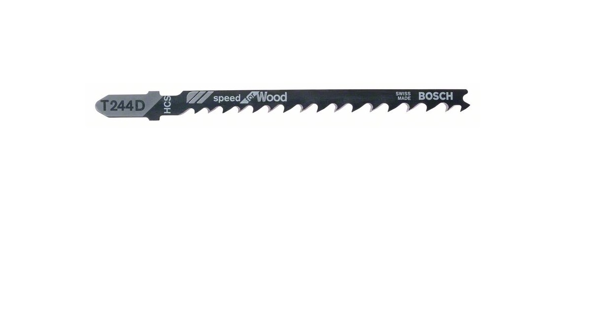 Stikksagblad Bosch T 244 D; 3 stk
