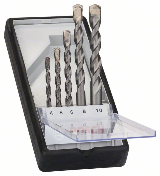 Borsett for betong Bosch Silver Percussion; 4-10 mm; 5 stk