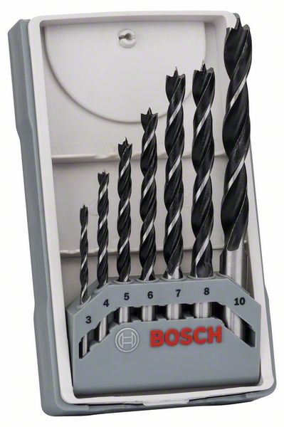 Borsett for tre Bosch; 3-10 mm; 7 stk