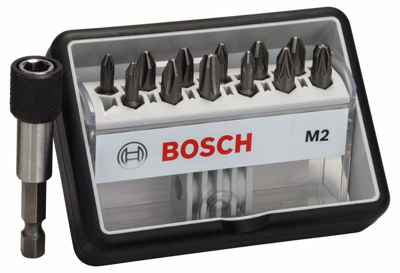Bitssett Extra Hard; PH; PZ; 12 stk. + holder