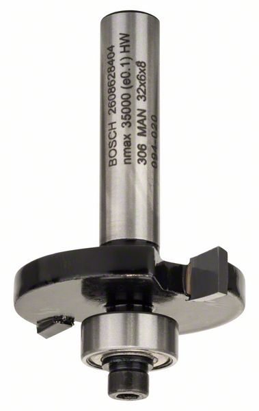 Skivenotfres Bosch 6/51 mm med kulelager