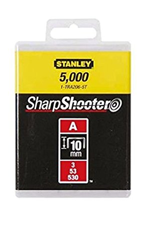 Stifter Stanley Light Duty; 10 mm; 5000 stk; type A; galvanisert