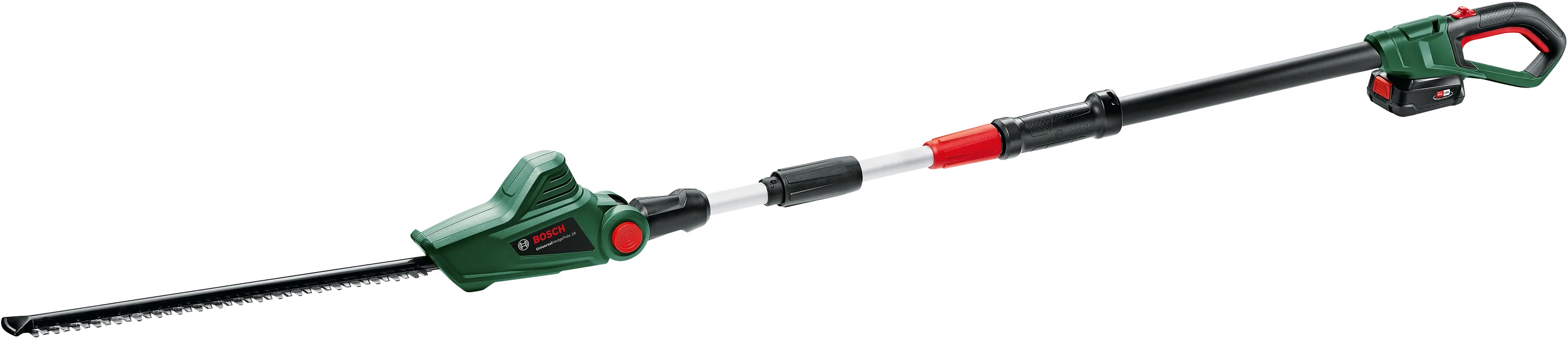 Teleskopisk hekksaks Bosch Universal Hedge Pole 18; 18 V; 1x2,5 Ah batteridrevet; 43 cm lengde