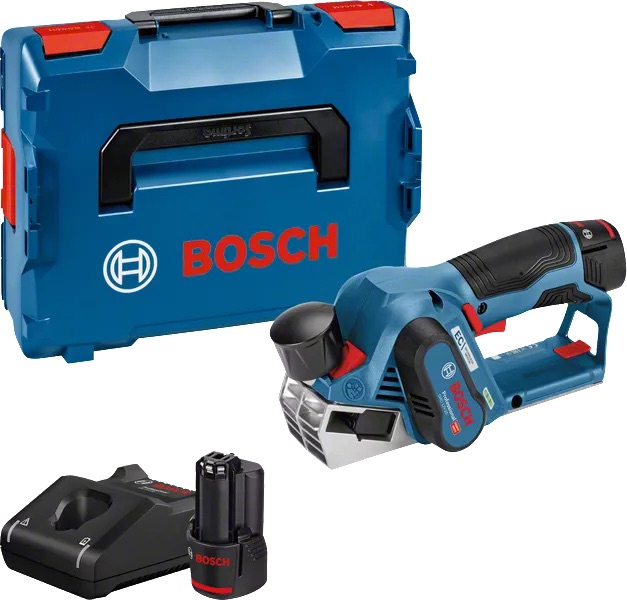 Batteridrevet høvel Bosch GHO 12V-20; 12 V; 2x3,0 Ah batt.