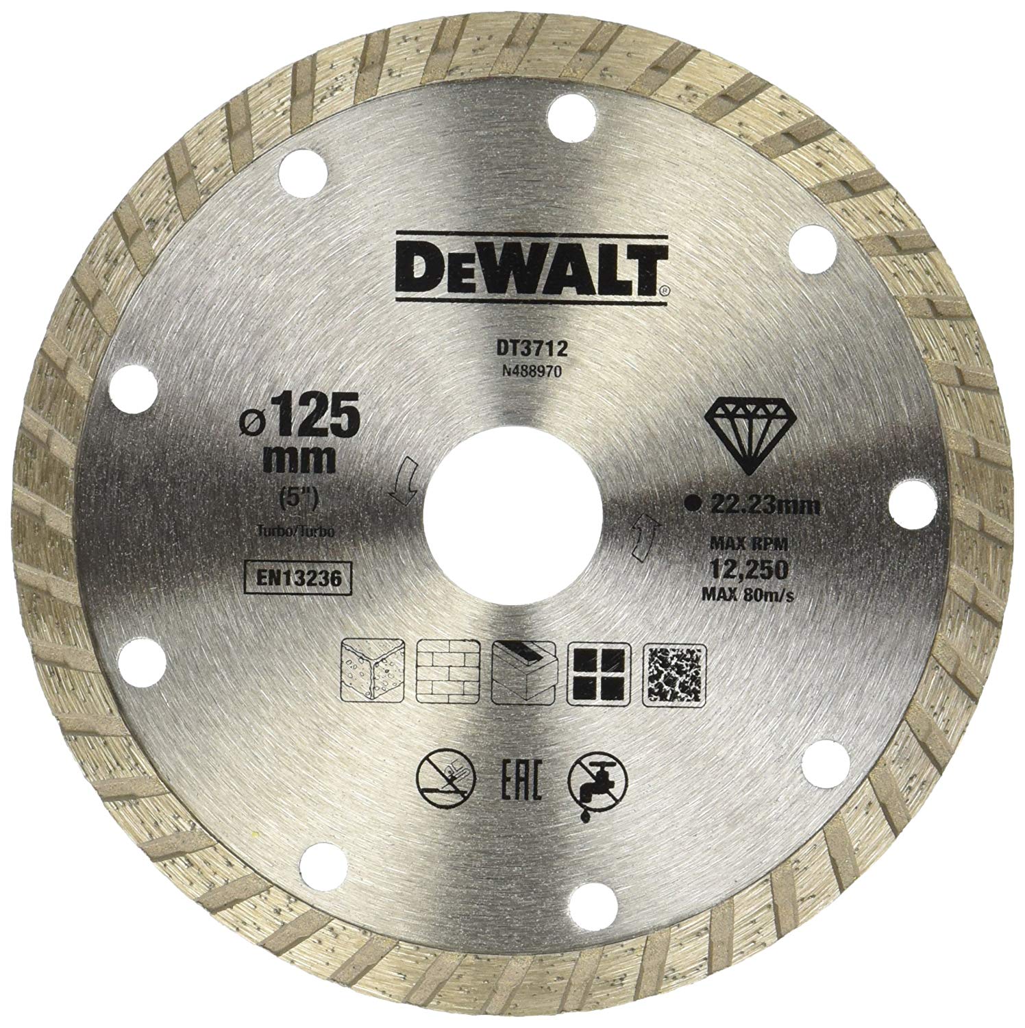 Diamantkappeskive DeWalt DT3712-QZ; 125 mm