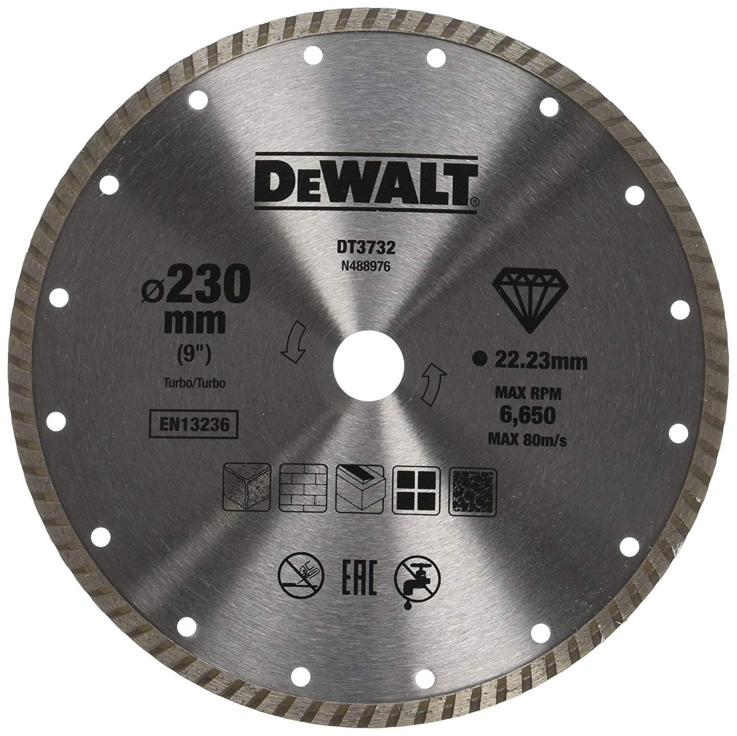 Diamantkappeskive DeWalt DT3732-QZ; 230 mm