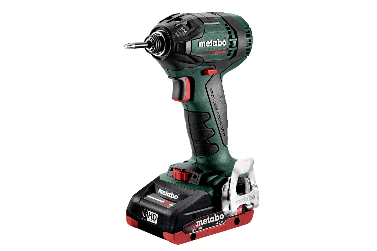 Slagskrutrekker Metabo SSD 18 LTX 200 BL; 18 V; 2x4,0 Ah batt.