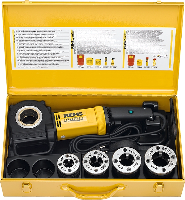 Elektrisk gjengemaskin Rems Amigo 1/2''-3/4''-1''-1 1/4''