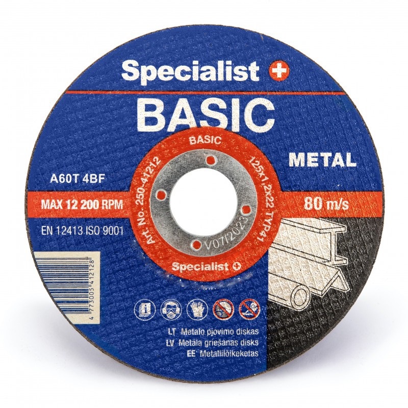 Abrasiv kappeskive Specialist Basic; 125x1,6 mm