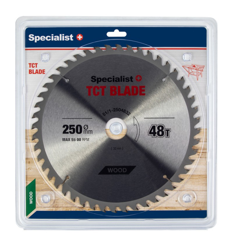Sagblad for tre Specialist Wood; 250x1,8x32 mm; Z48