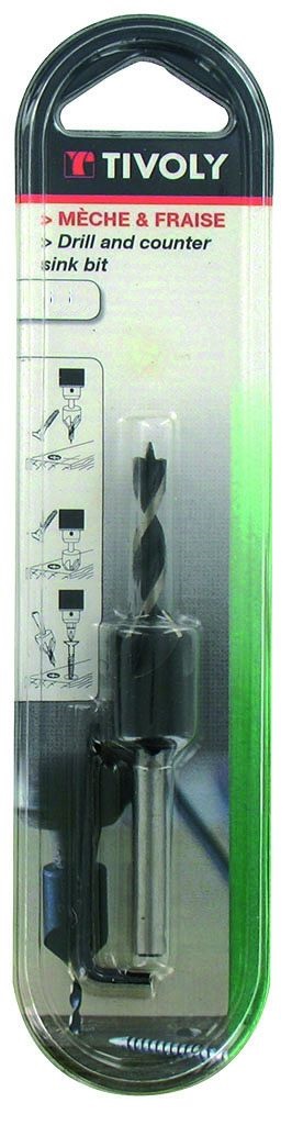 Trebore med forsenk Tivoly Technic; 4 mm