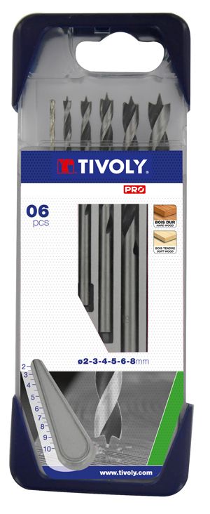 Borsett for tre Tivoly Clipster PRO; 2-8 mm; 6 stk