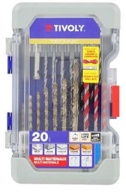 Universalborsett Tivoly Multi Material; 20 stk