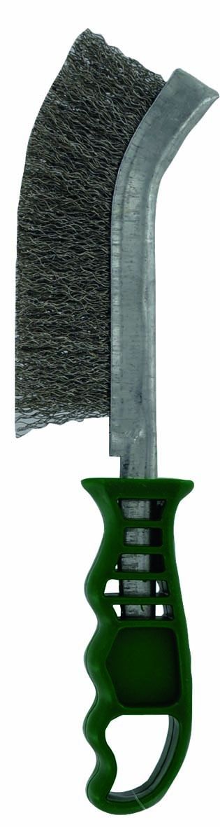 Manuell stålbørste Tivoly Ergonomic Convex; 0,3 mm