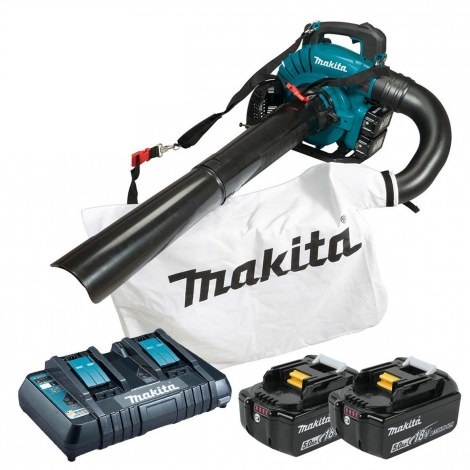 Batteridrevet løvblåser/suger Makita DUB363PT2V; 2x18 V; 2x5,0 Ah batt.
