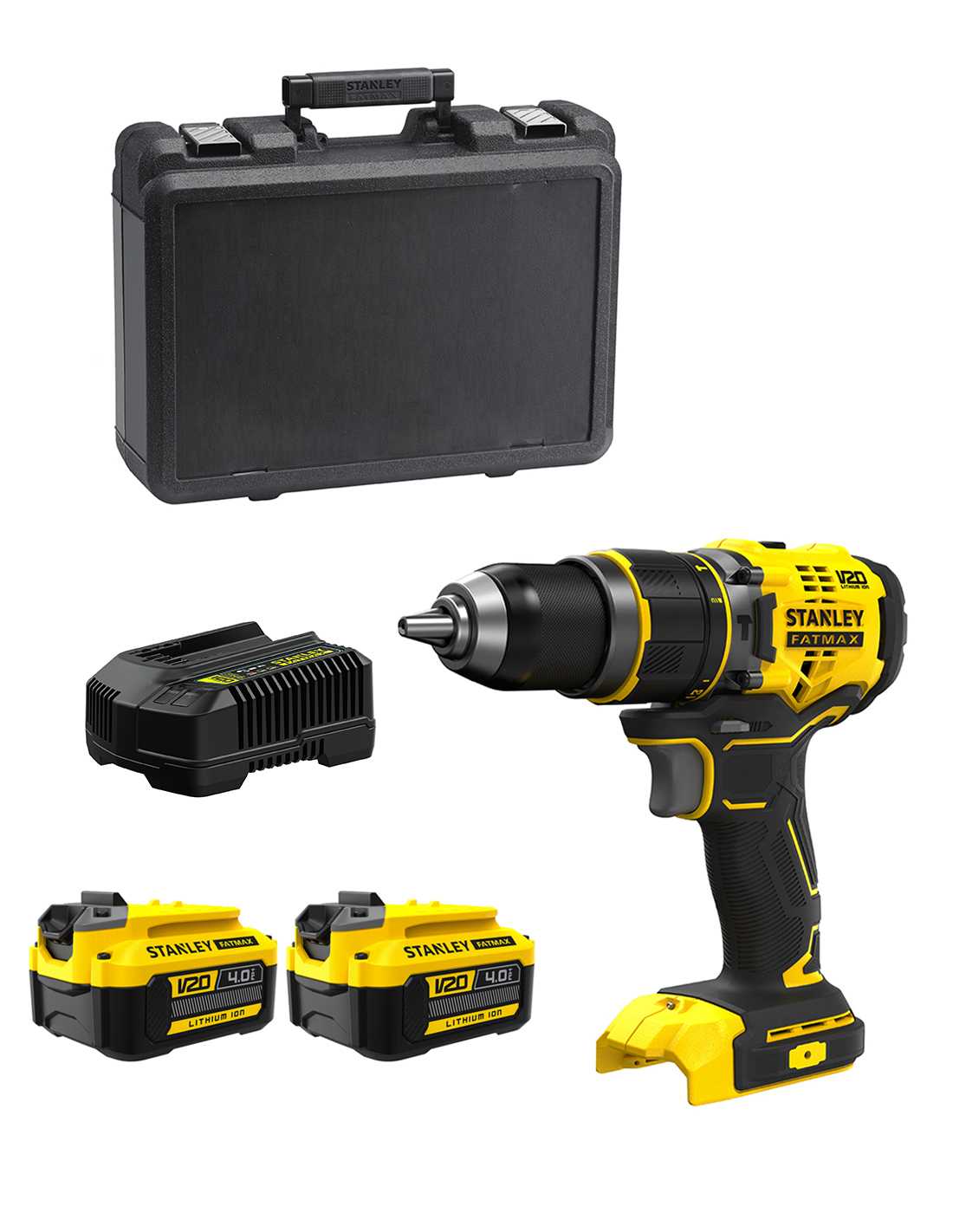 Slagskrutrekker / bor Stanley SFMCD721M2K-QW; 18 V; 2x4,0 Ah batt.