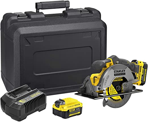 Batteridrevet sirkelsag Stanley SFMCS500M2K-QW; 18 V; 2x4,0 Ah batt.