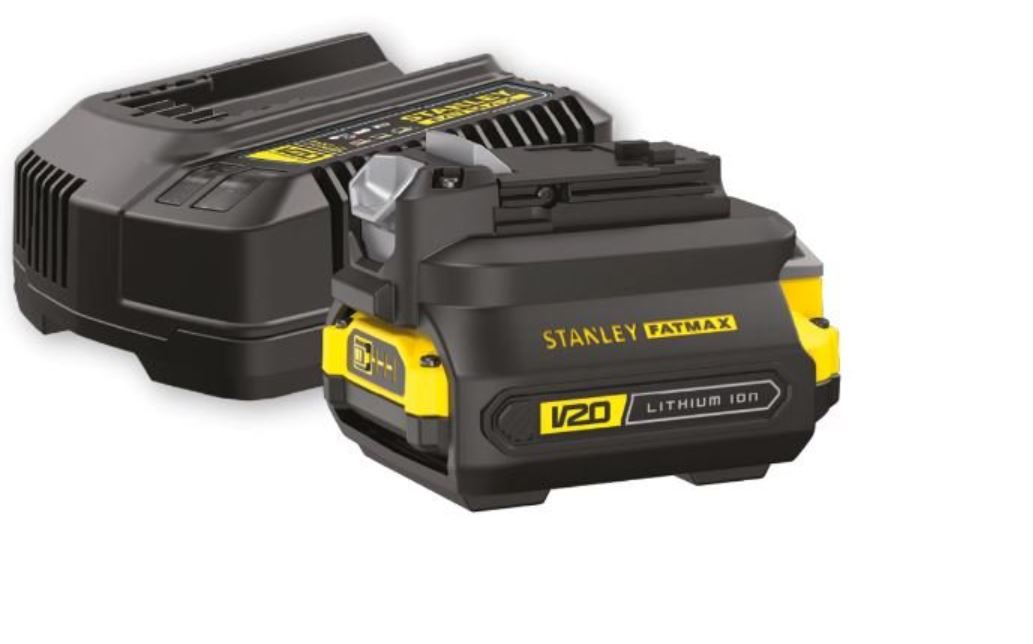 Tilbehørsett Stanley Adapter Set V20; 18 V; 2,0 Ah + lader