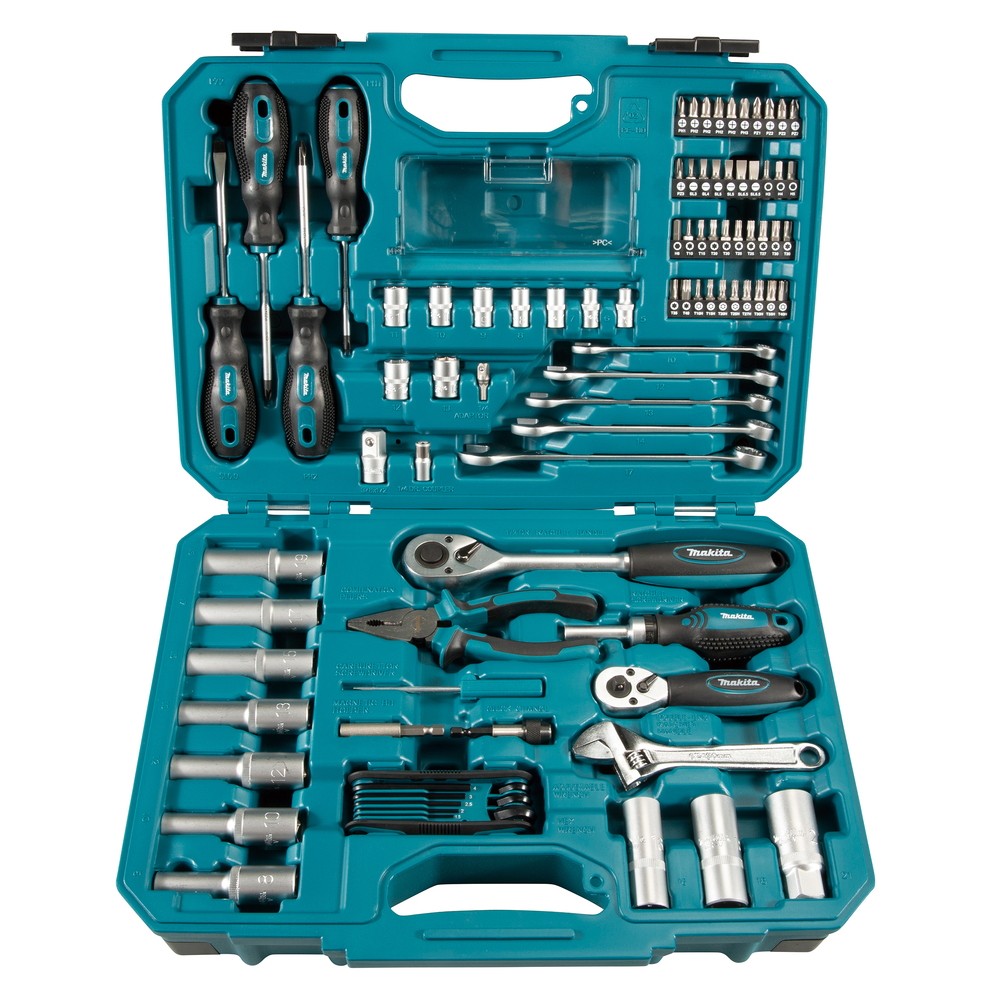 Verktøysett Makita E-08458; 87 stk
