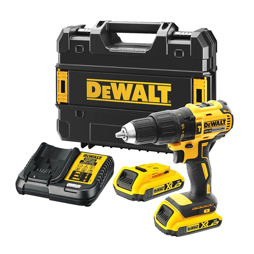 Slagskrutrekker / bor DeWalt DCD778D2T-QW; 18 V; 2x2,0 Ah batt.