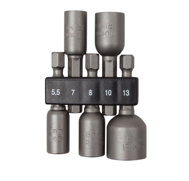 Hylsenøkkelsett Irimo; 1/4''; 5,5-13 mm; 5 stk