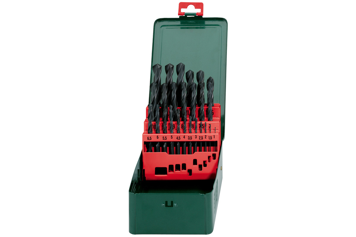 Metallborsett Metabo HSS-R; 1-13 mm; 25 stk