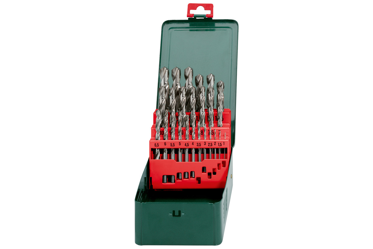 Metallborsett Metabo HSS-G; 1-13 mm; 25 stk
