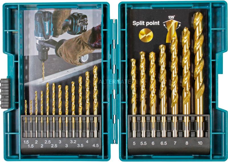 Metallborsett Makita B-67795; 19 stk