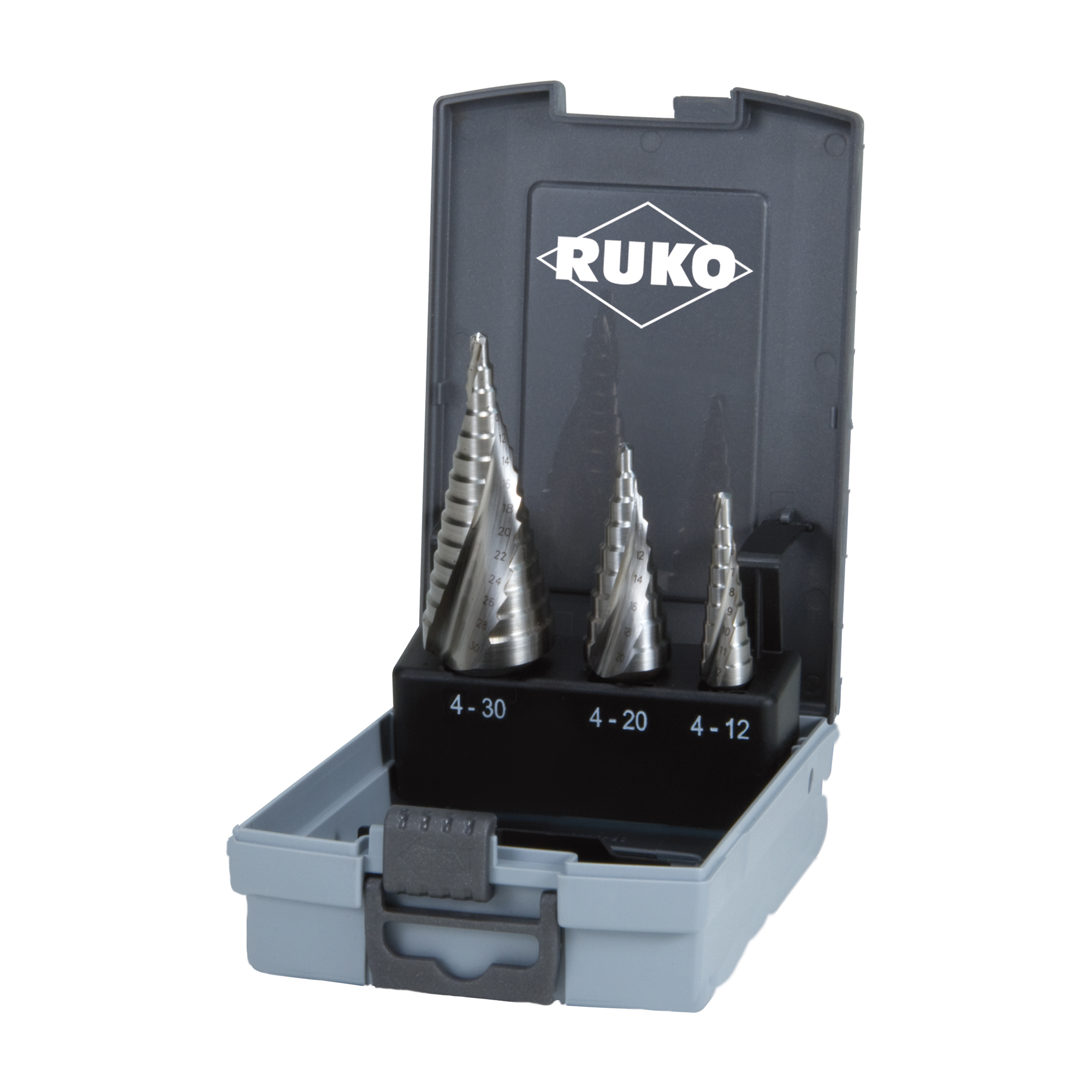Etappebor RUKO 101026RO; 4-12/4-20/4-30 mm; 3 stk