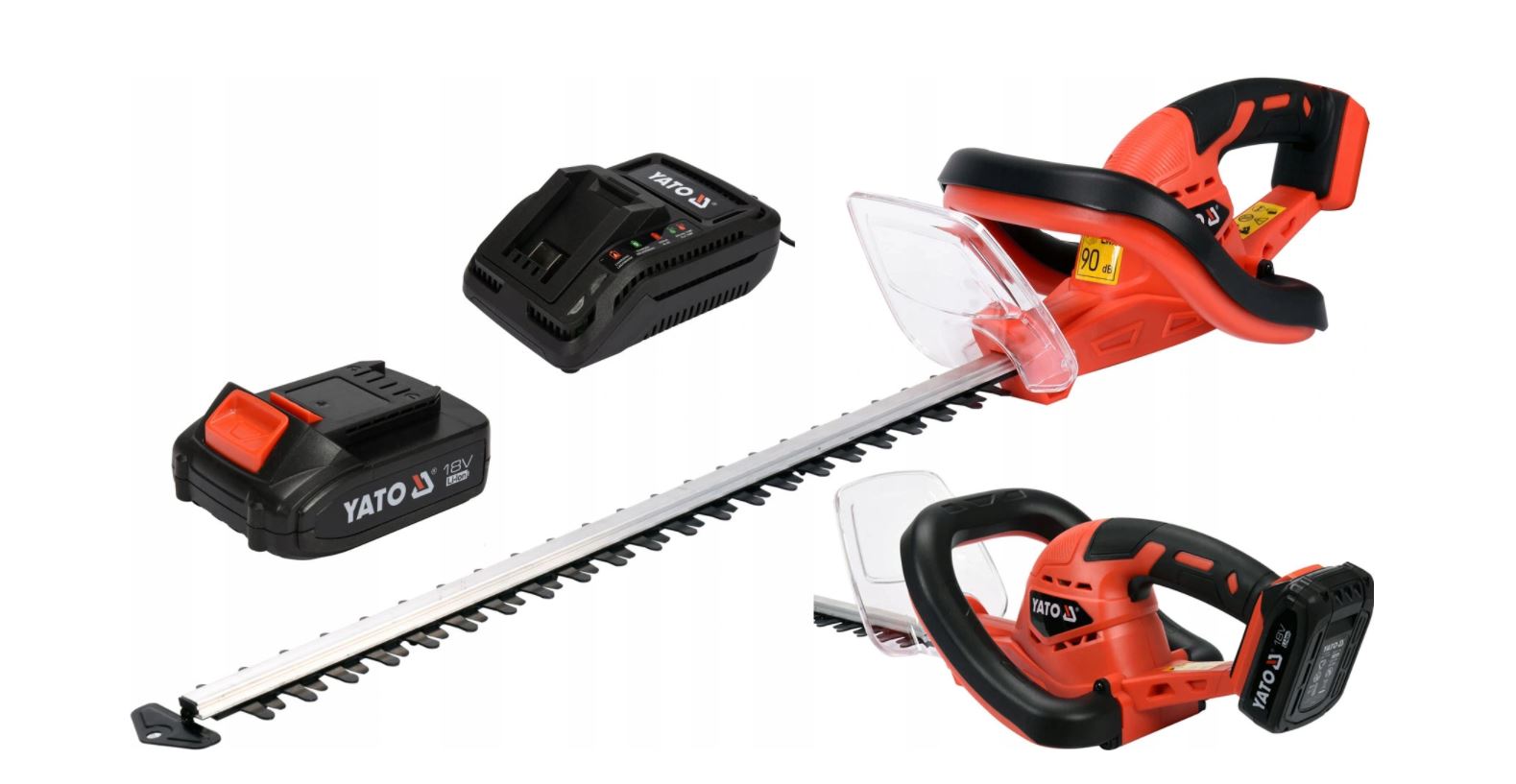 Busksaks Yato YT-82832; 18 V; 1x2,0 Ah; 56 cm Lengde: batteridrevet