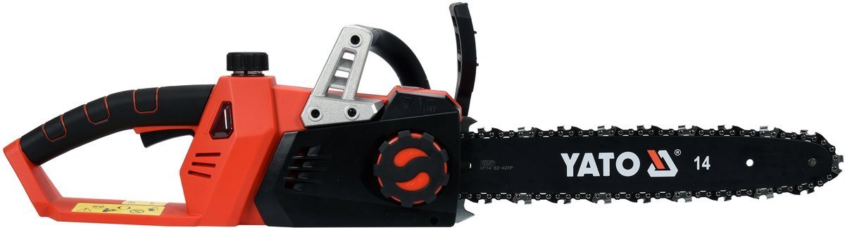 Motorsag Yato YT-82813; 2x18 V; 34,5 cm sverd; (uten batteri og lader)