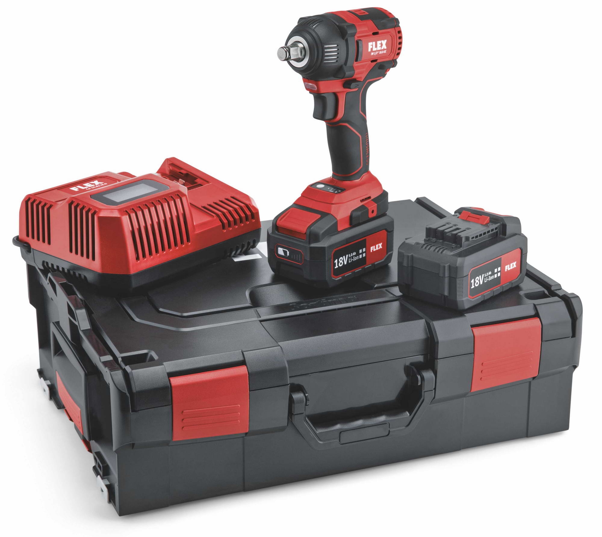 Slagmuttertrekker Flex IW 1/2''; 18 V; 2x5,0 Ah batt.
