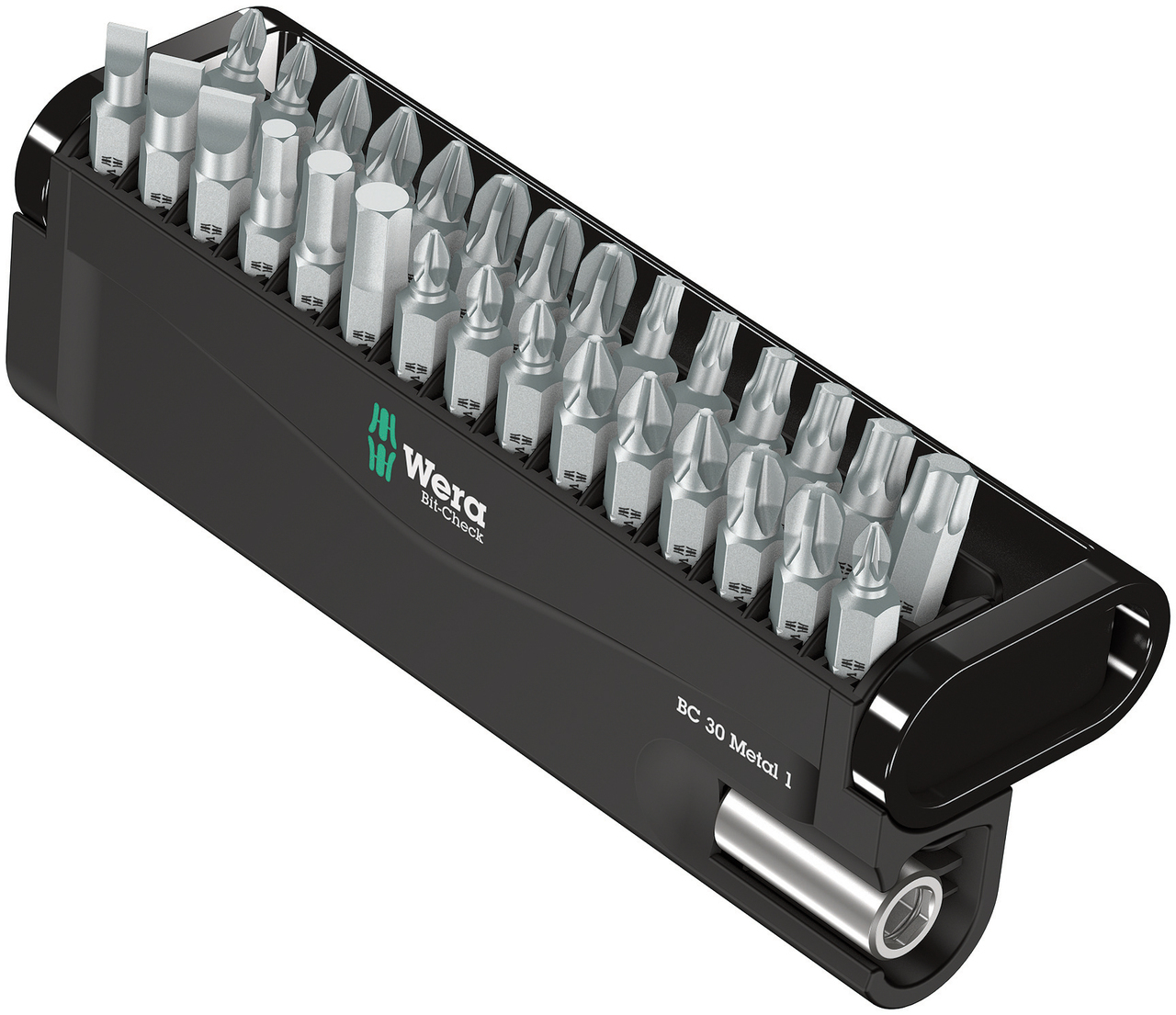 Skrutrekkersett Wera BIT-CHECK 30 Metal 1; HEX/PH/PZ/TX/SL; 30 stk