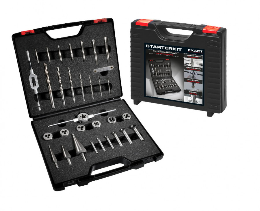 Gjengesett Exact Starterkit Metal; M3-M12; 35 stk