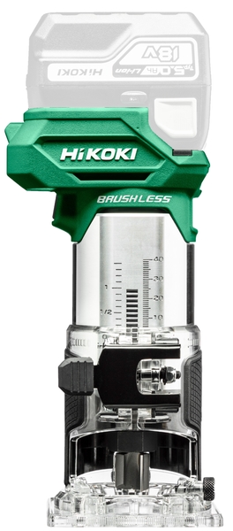 Batteridrevet kantfres Hikoki M1808DAW2Z; 18 V  (uten batteri og lader)