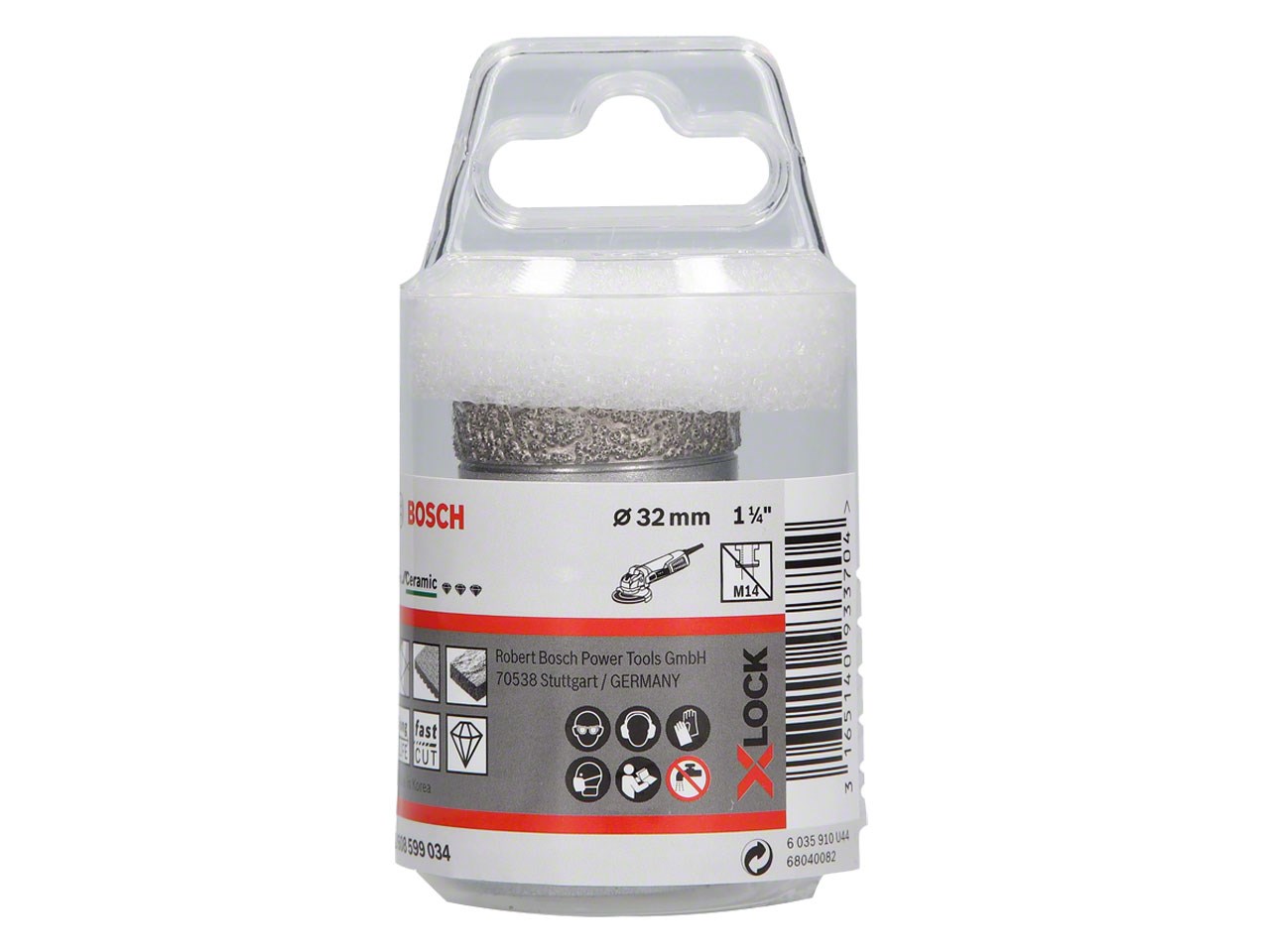 Diamantborekrone for tørrboring Bosch X-LOCK Ceramic Dry Speed; 32x35 mm