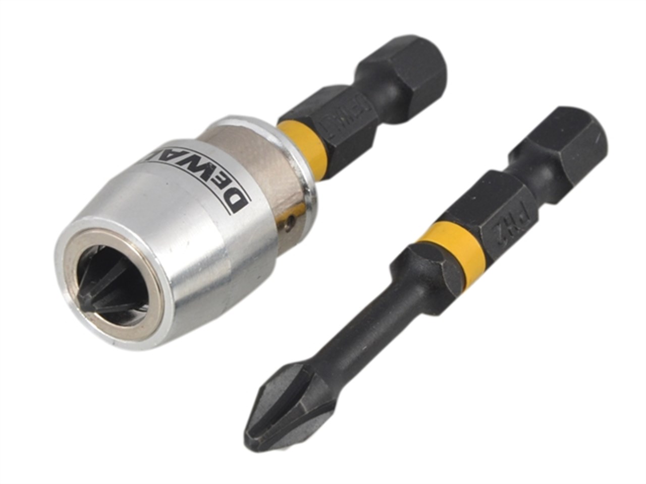 Impulssvingende dyse DeWalt; PH2; 50 mm; 2 stk. + Magnetholder