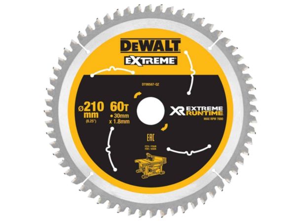 Sagblad for tre DeWalt CSB DT99567; 210x30 mm; 60T