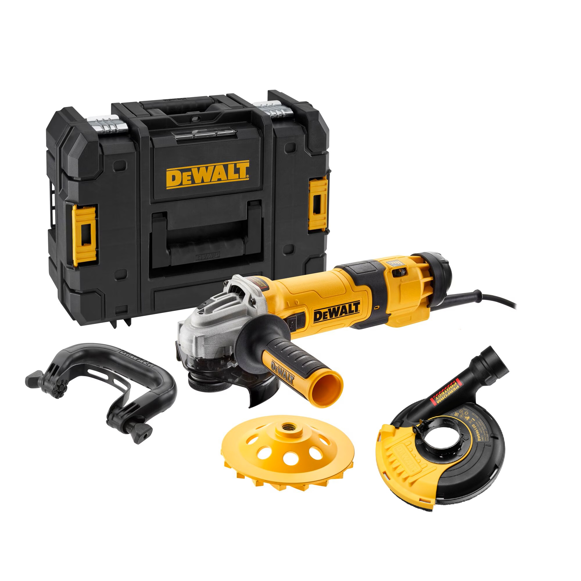 Vinkelsliper DeWalt DWE4257KT-QS; 125 mm; 1500 W + tilbehør