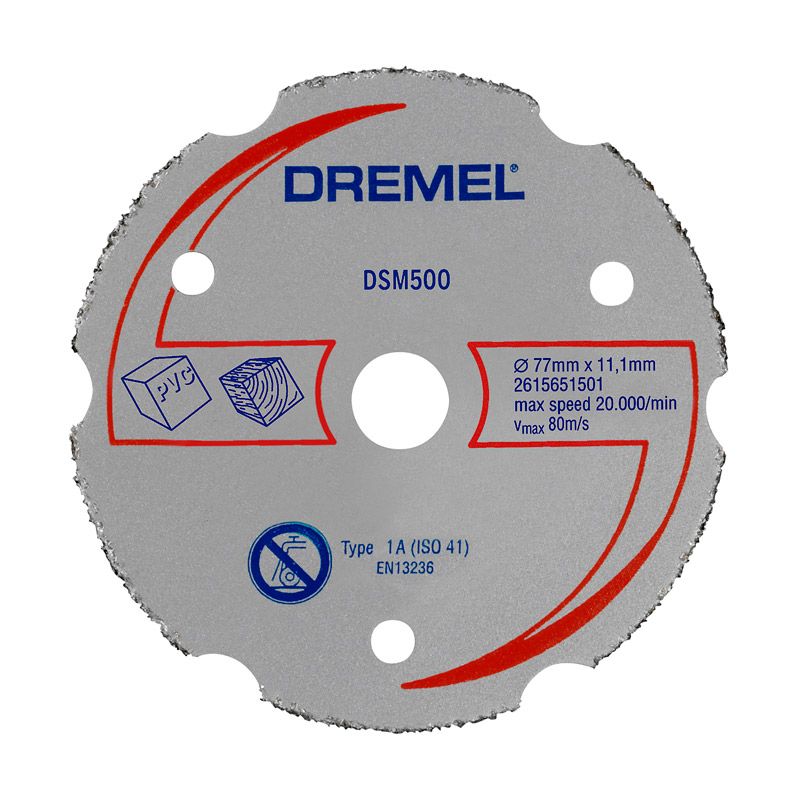 Universalkappskive i hardmetall for planskjæring Dremel 2615S500JB; 77 mm