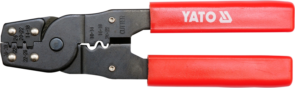 Crimpverktøy for isolerte kabeløyer og kontakter Yato YT-2256; 0,08-6 mm