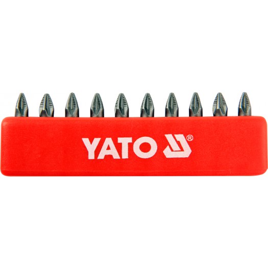Skrutrekkersett Yato YT-0470; PZ1; 25 mm; 10 stk