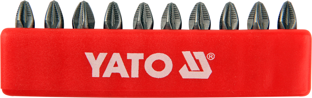Skrutrekkersett Yato YT-0471; PZ2; 25 mm; 10 stk